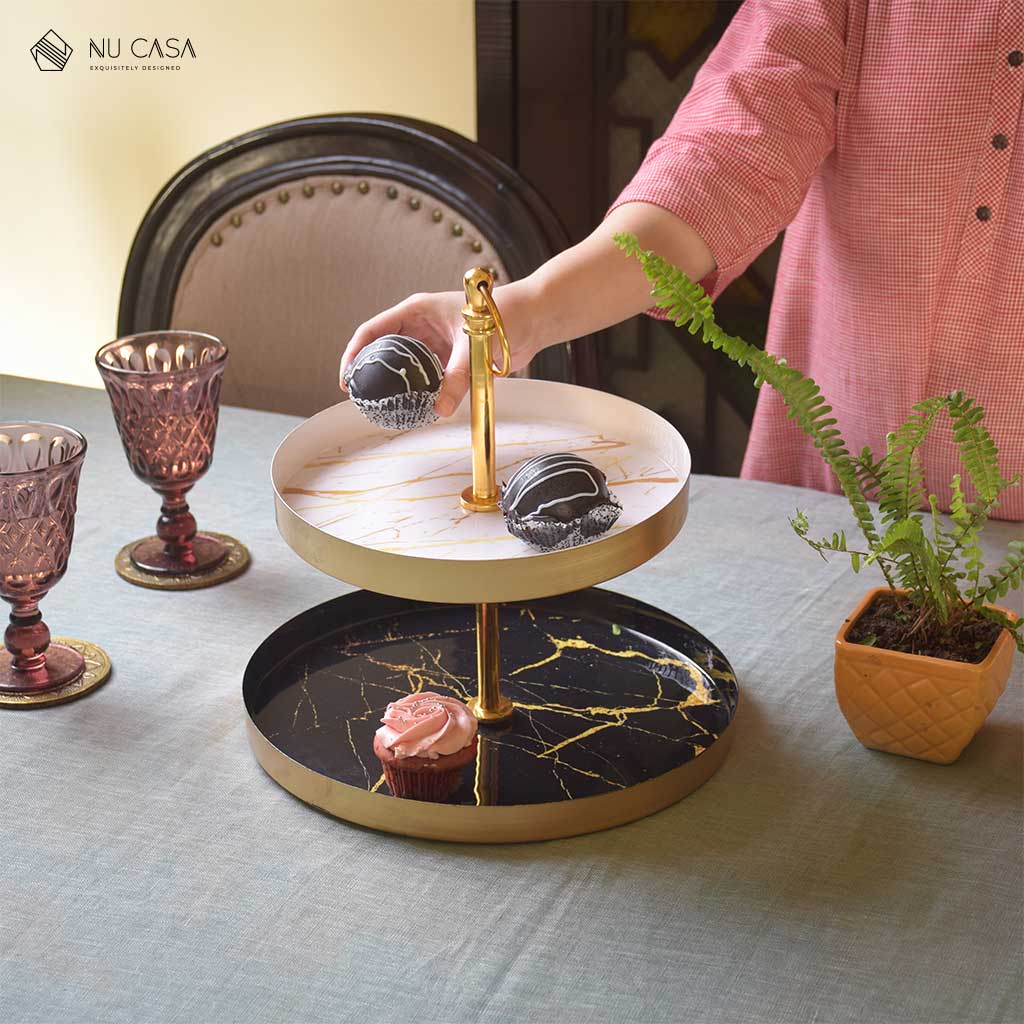 Shop now Cup cake stand 2 tier online best price india Home décor
