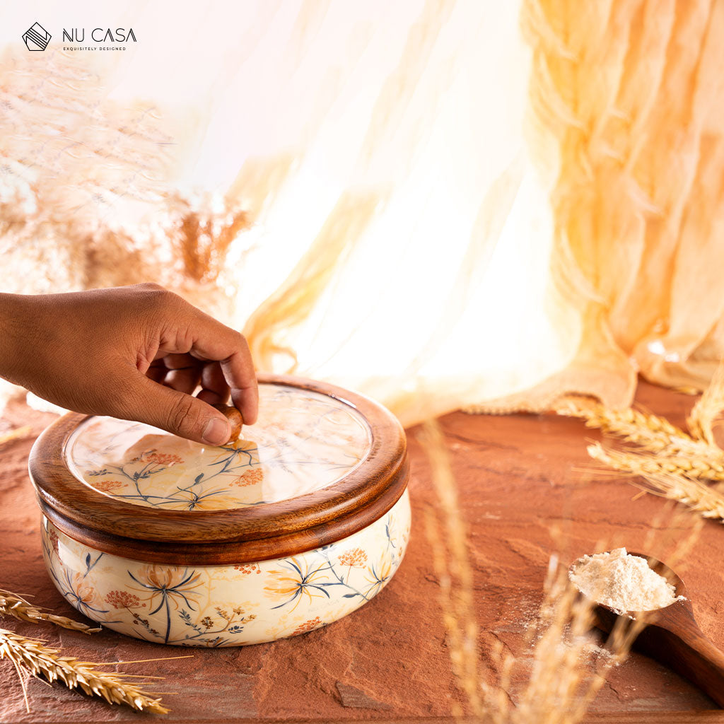 roti box india online Best Buy chapati Phulkas Handmade wooden decor ...