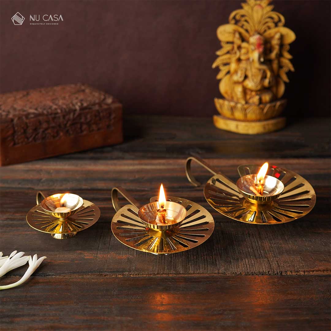 Get premium quality Brass diya online best price india uses home décor
