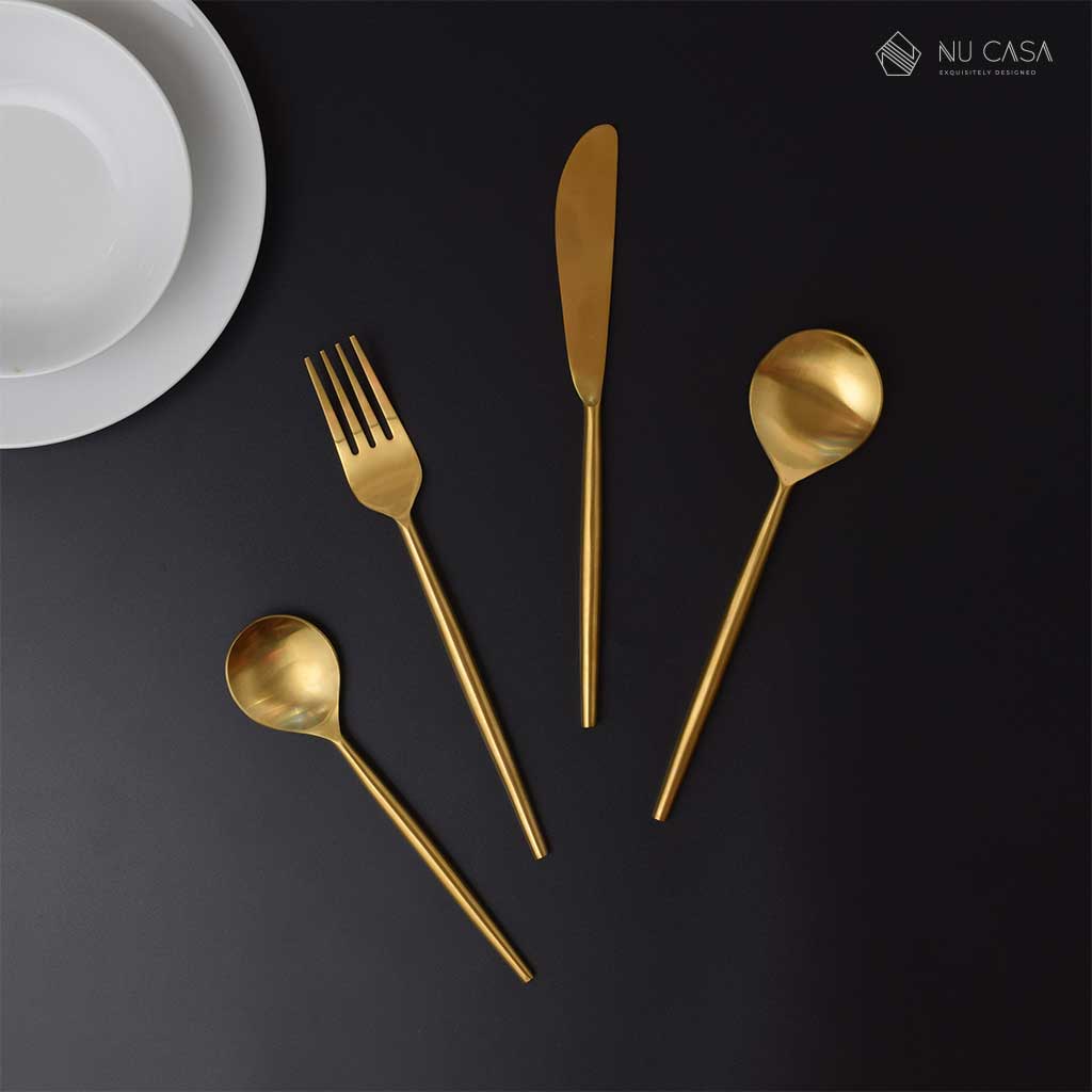 Stainless Steel and Brass Cutlery