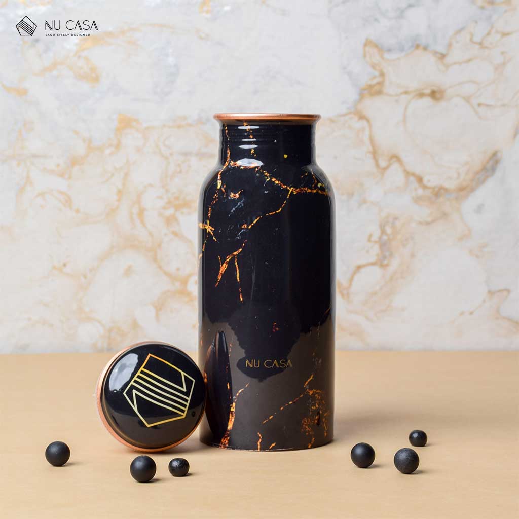 Purchase Original Copper bottle online best price india marble print 500ml