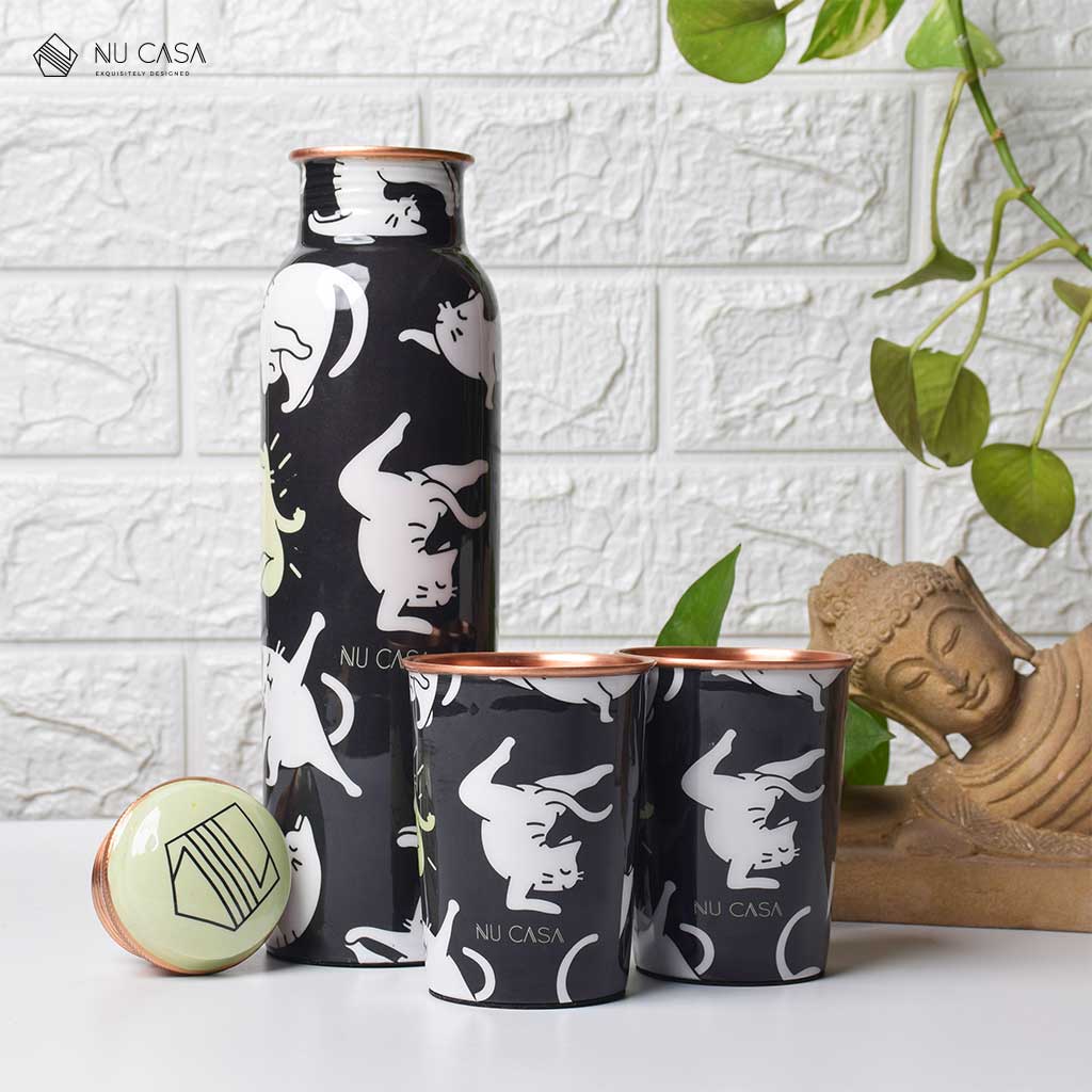 Buy copper bottle with copper glasses online health advantages online Best India 