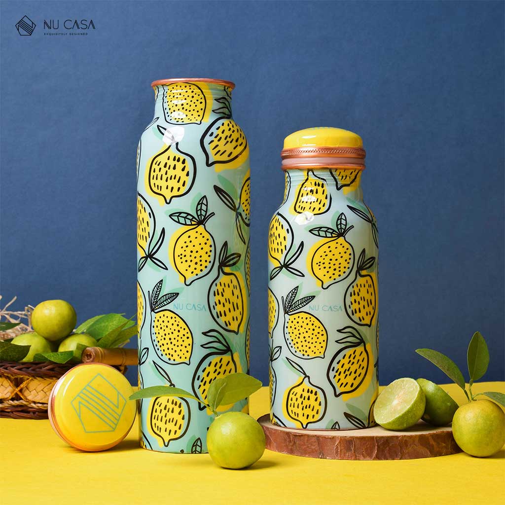 Purchase Copper bottle set copper glass benefits तांबे की बोतल fayde