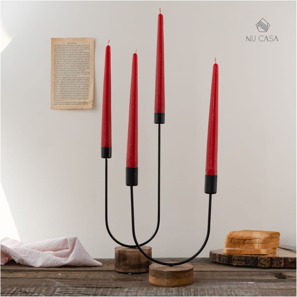 Buy Candle Holders glass set Minimalistic design home décor