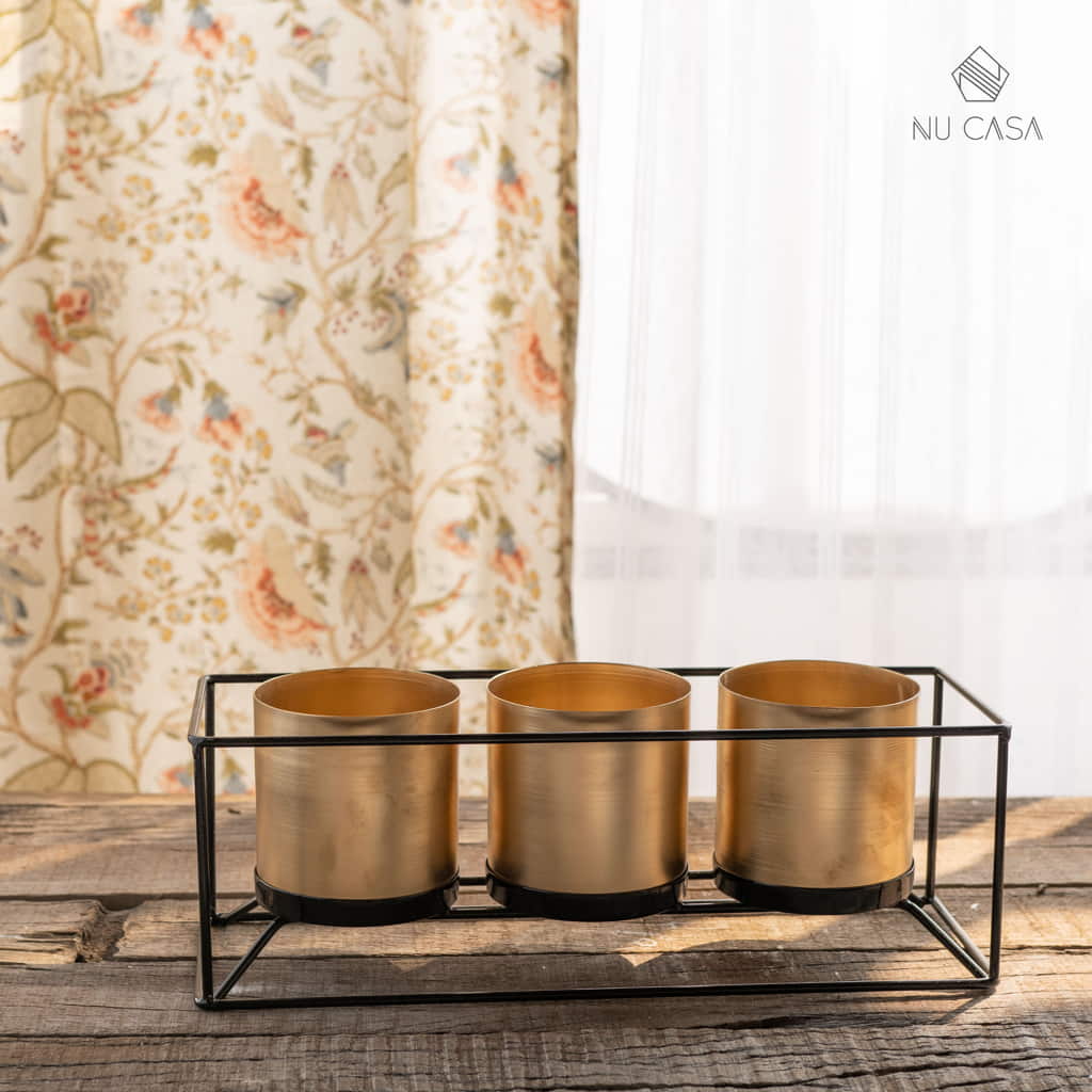 Shop Planter box set flower pot indoor decoration home decor best price in india