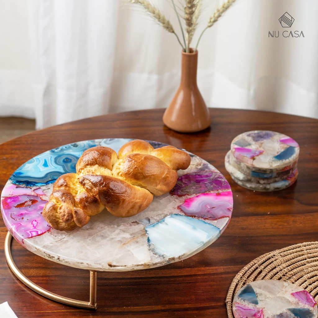 Buy Agate Cake Stand coaster Online In India best premium quality  home décor price india