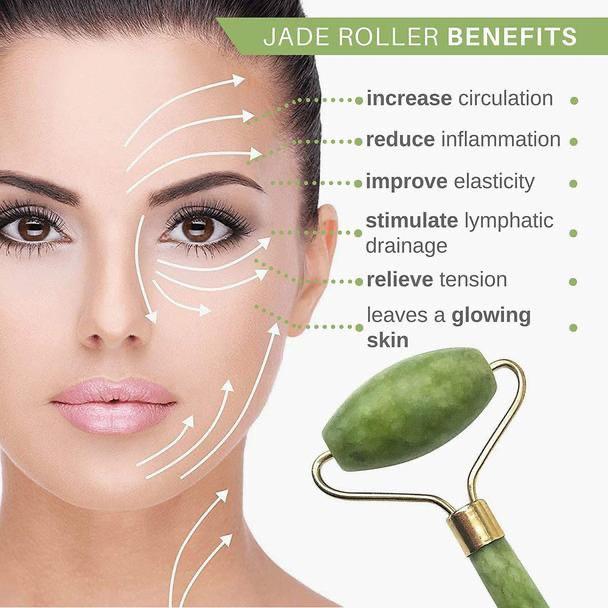 Jade Roller & Gua Sha Set For Facial Best Price in Pakistan shop online - shopmedotpk.com
