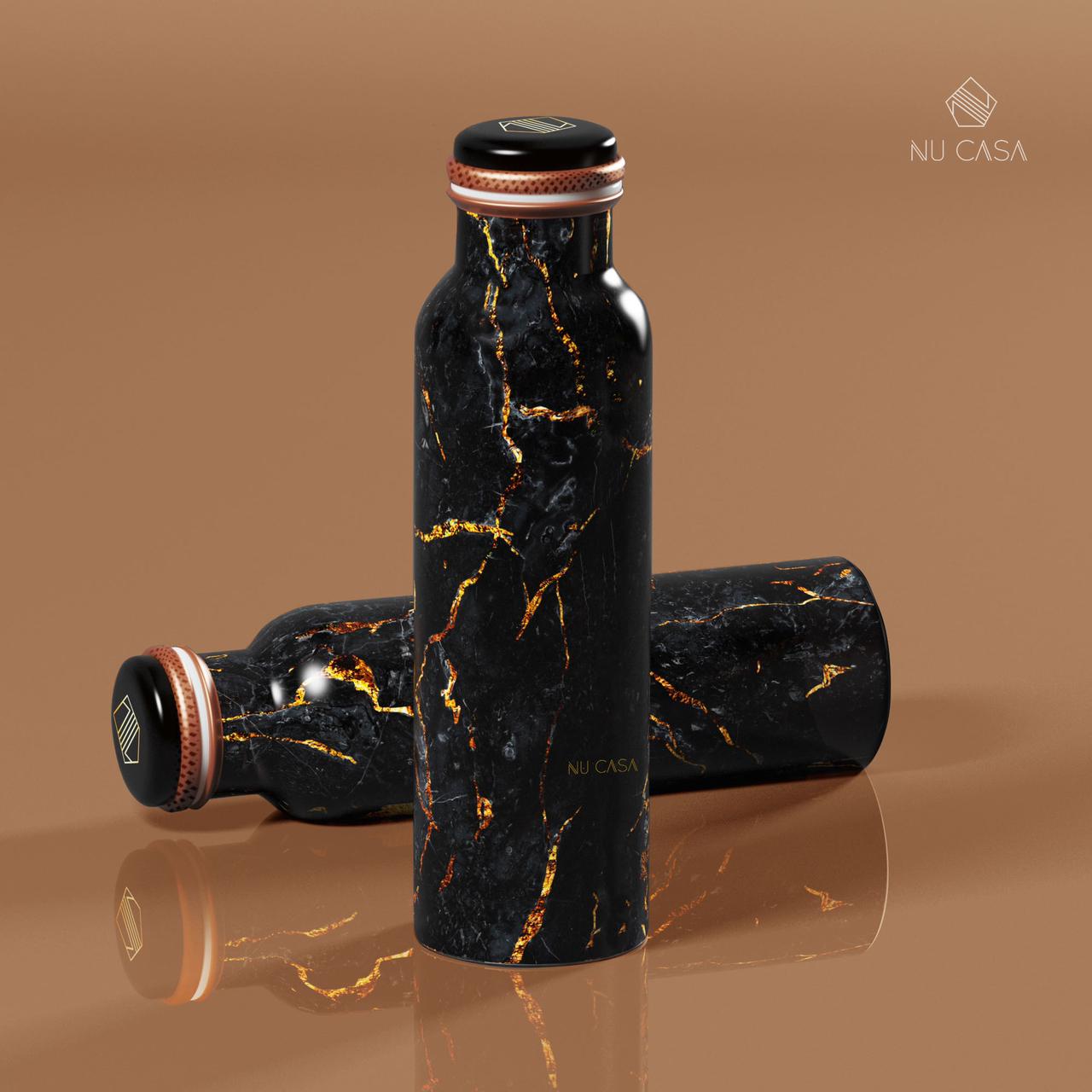 Shop copper bottle marble print free delivery healthy copperware 1 litre