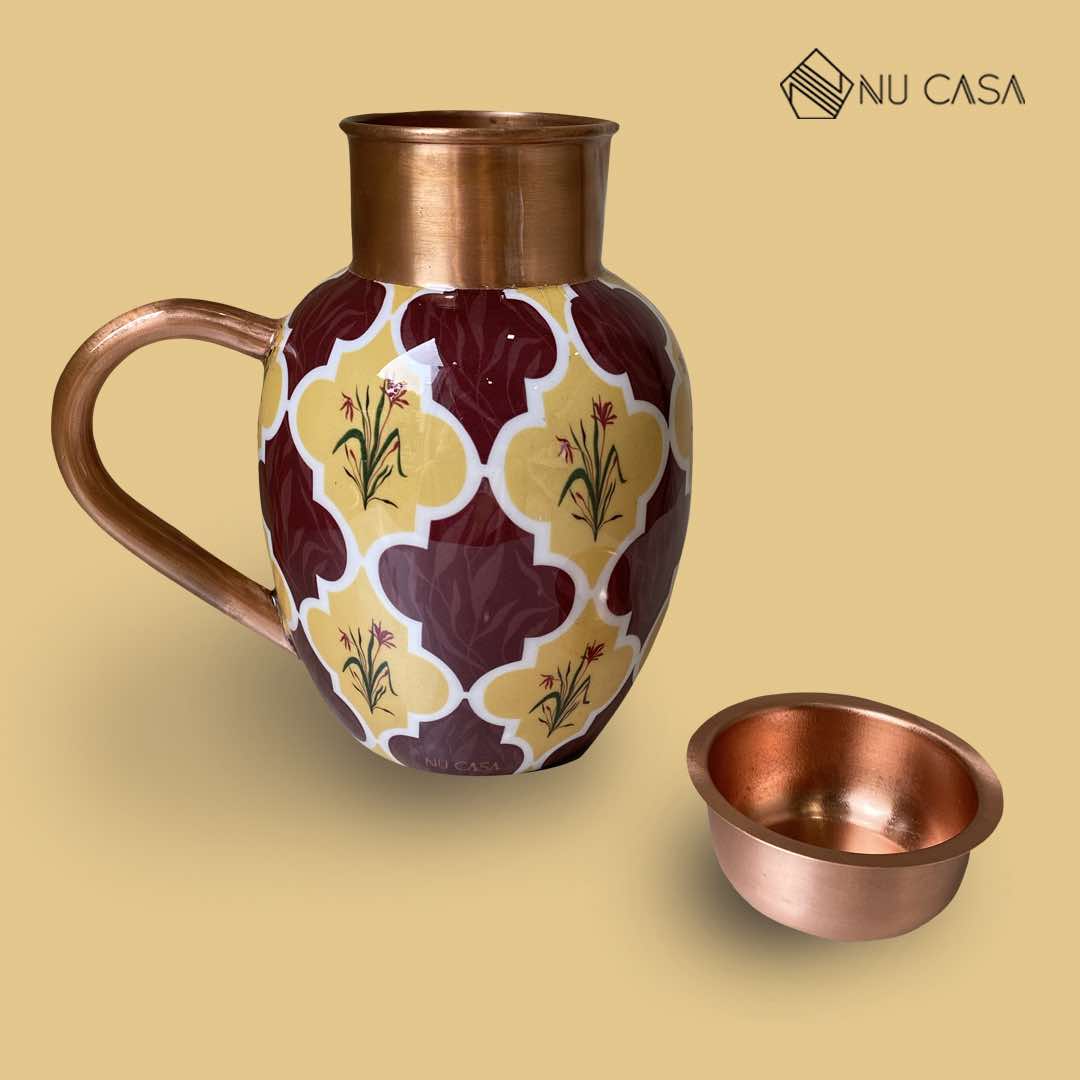 Buy copper jug copperware utensil तांबे की बोतल शुद्ध तांबे के बर्तन india how to wash