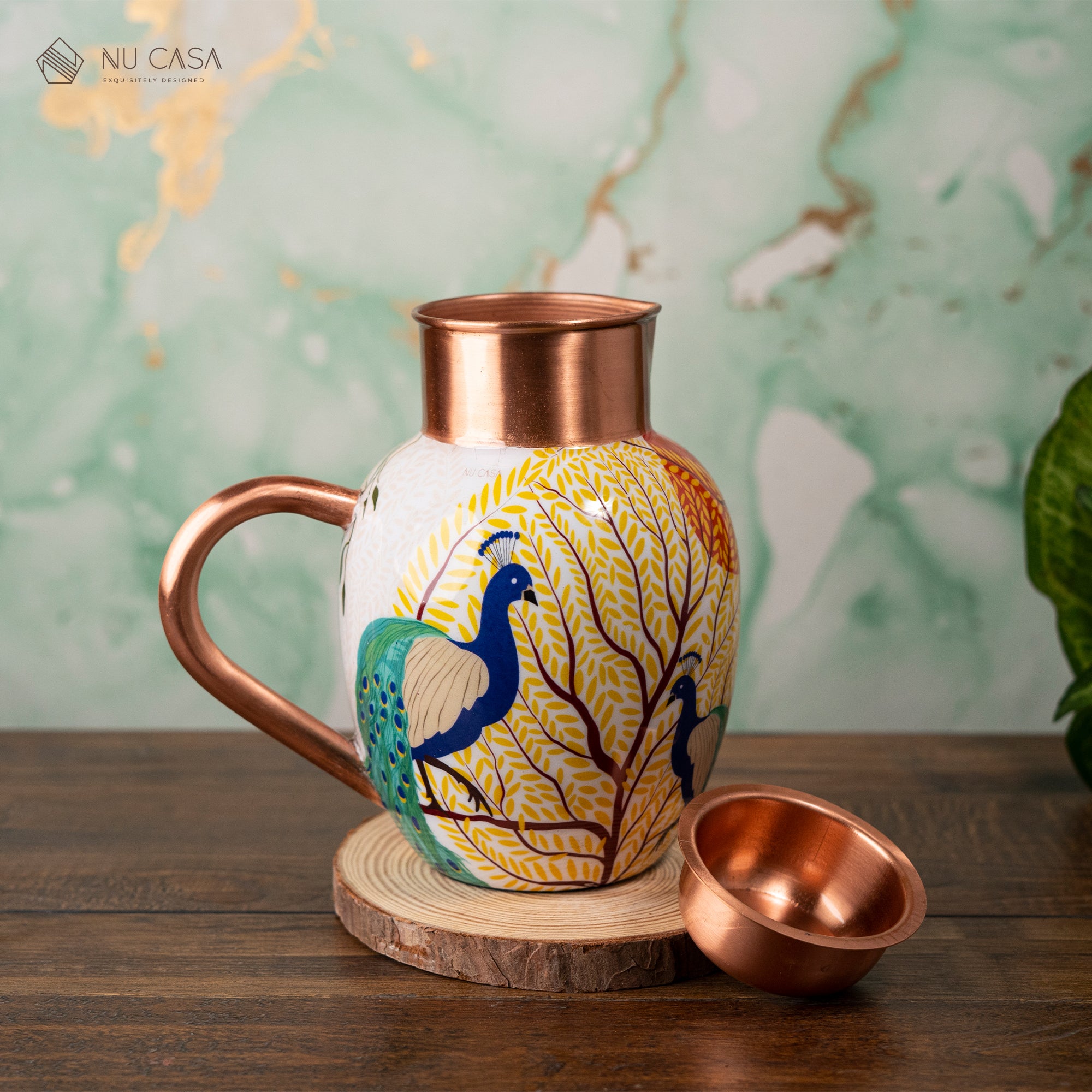 Shop copper jug printed design health benefits best quality price online india