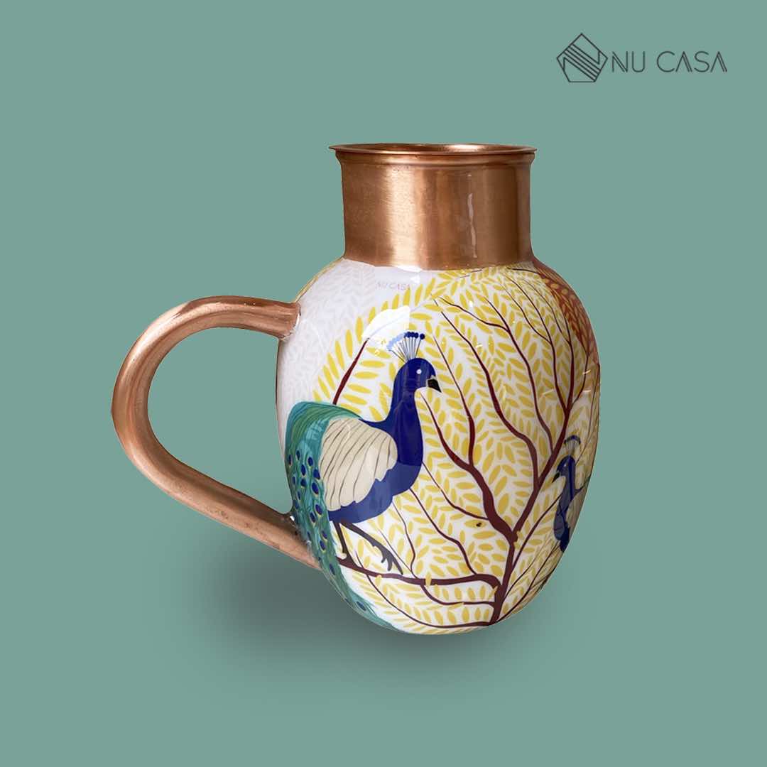 Buy Copper jug copperware तांबे के बर्तन कॉपर पानी की बोतल स्वास्थ्य लाभ फायदे